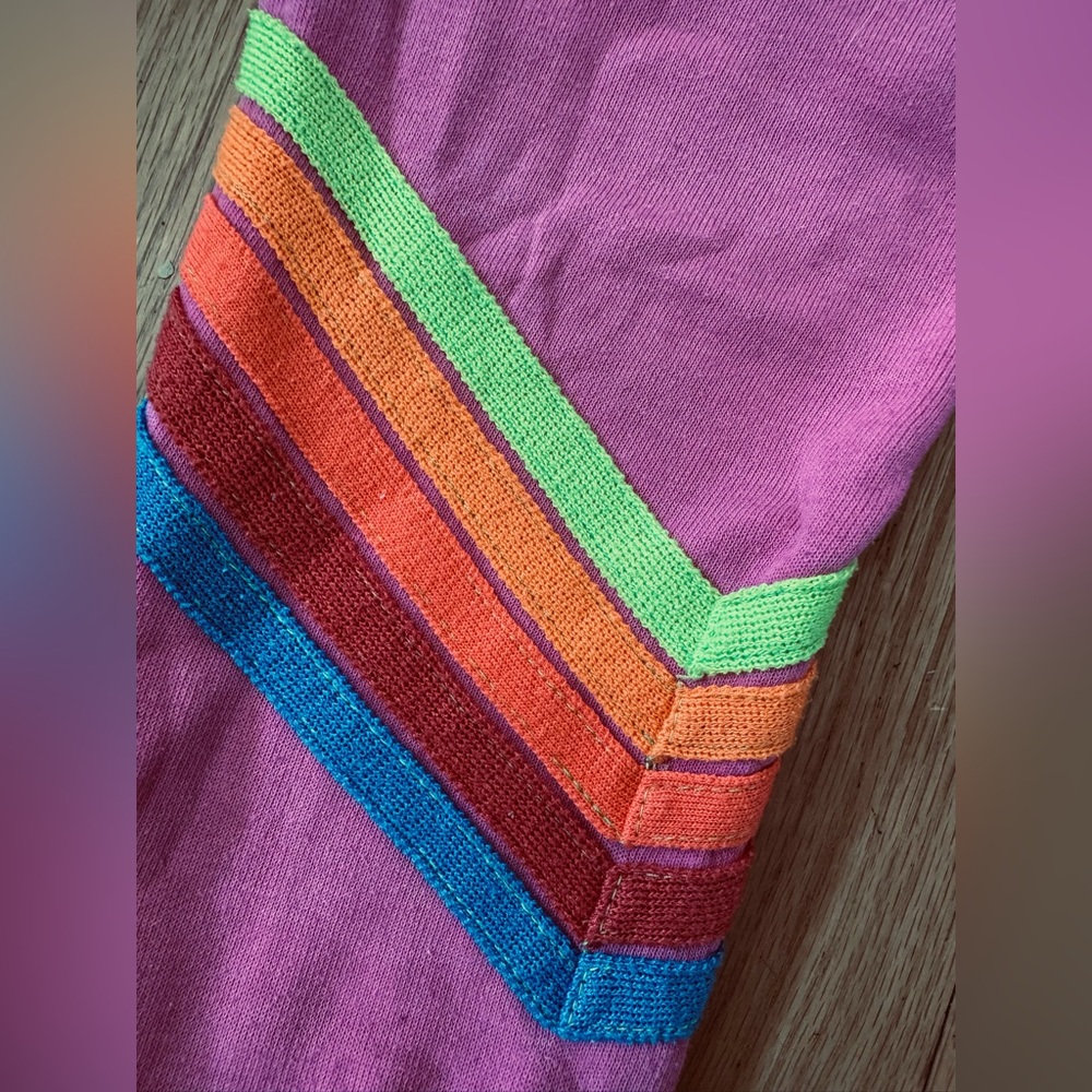 Aviator Nation Bolt Neon 5 Stripe Crew Neck Sweatshirt - Picture 4 of 7
